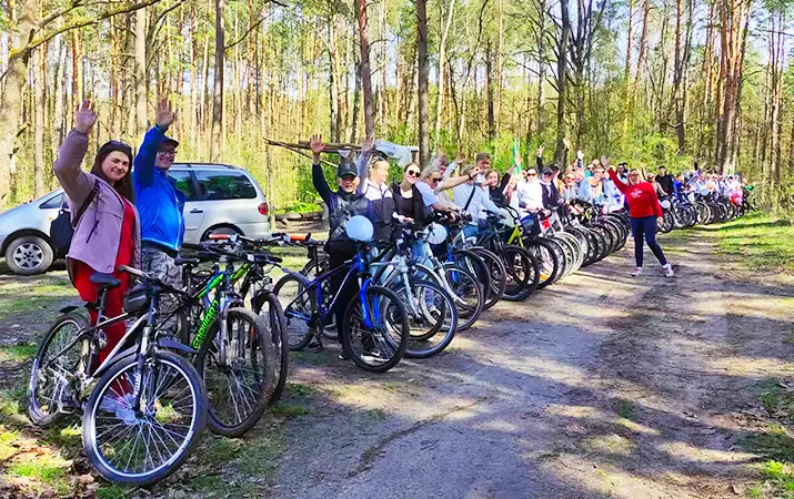 Работники организаций здравоохранения Пинщины устроили велопробег