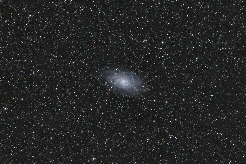 Галактика M33. Фото из личного архива А. Прокоповича. Galaktika M33 vnutr